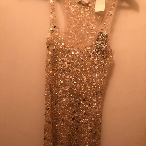 Arden B Dresses & Skirts - Arden B. Sequins tank dress gold see threw size m